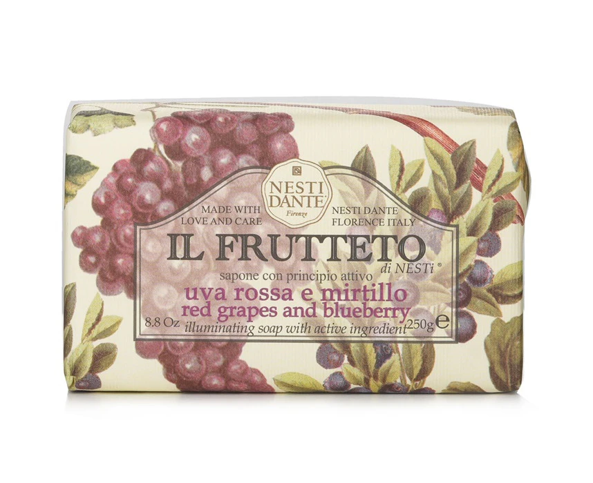 Nesti Dante Il Frutteto Illuminating Soap  Red Grapes & Blueberry 250g/8.8oz