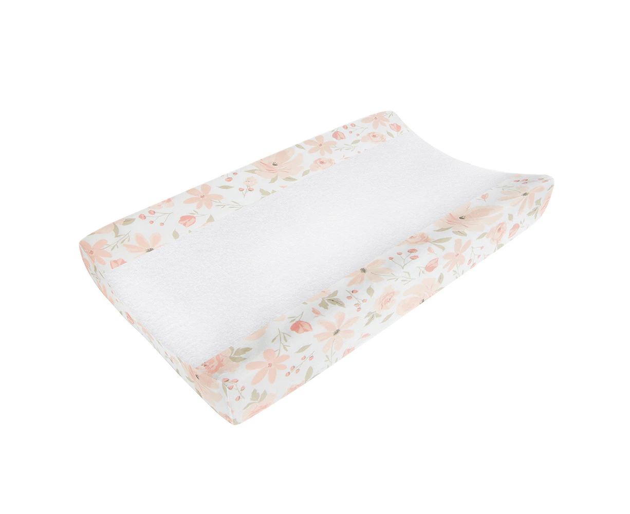 Lolli Living Baby/Newborn Nursery Cushioned Cotton Change Pad Cover Meadow