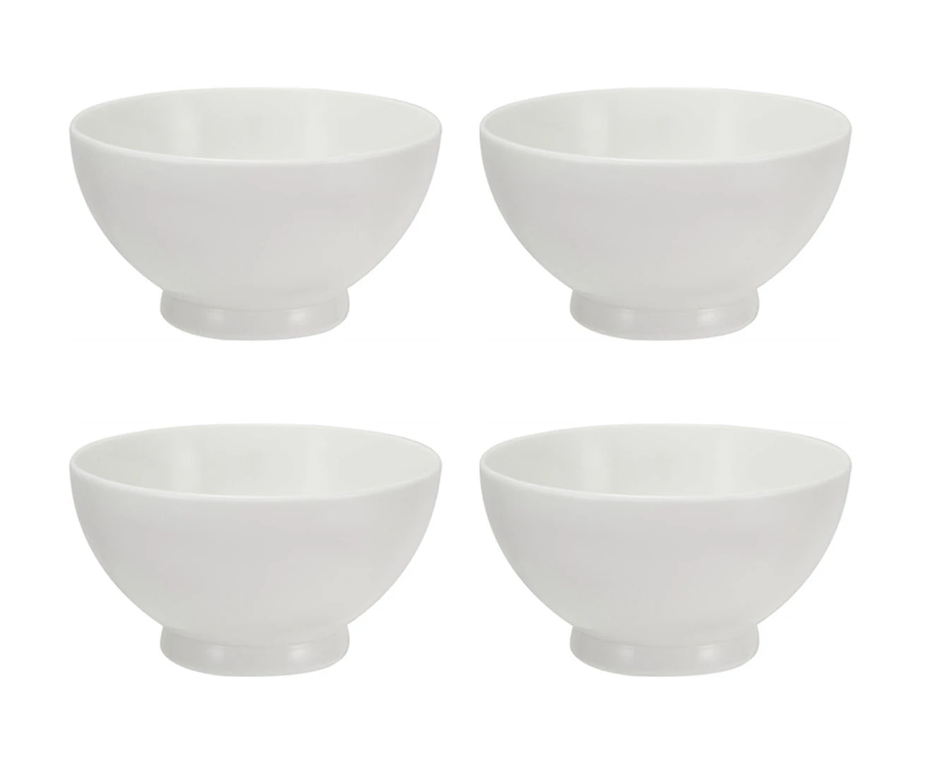 Set of 4 Maxwell & Williams 10cm White Basics Rice Bowls - White