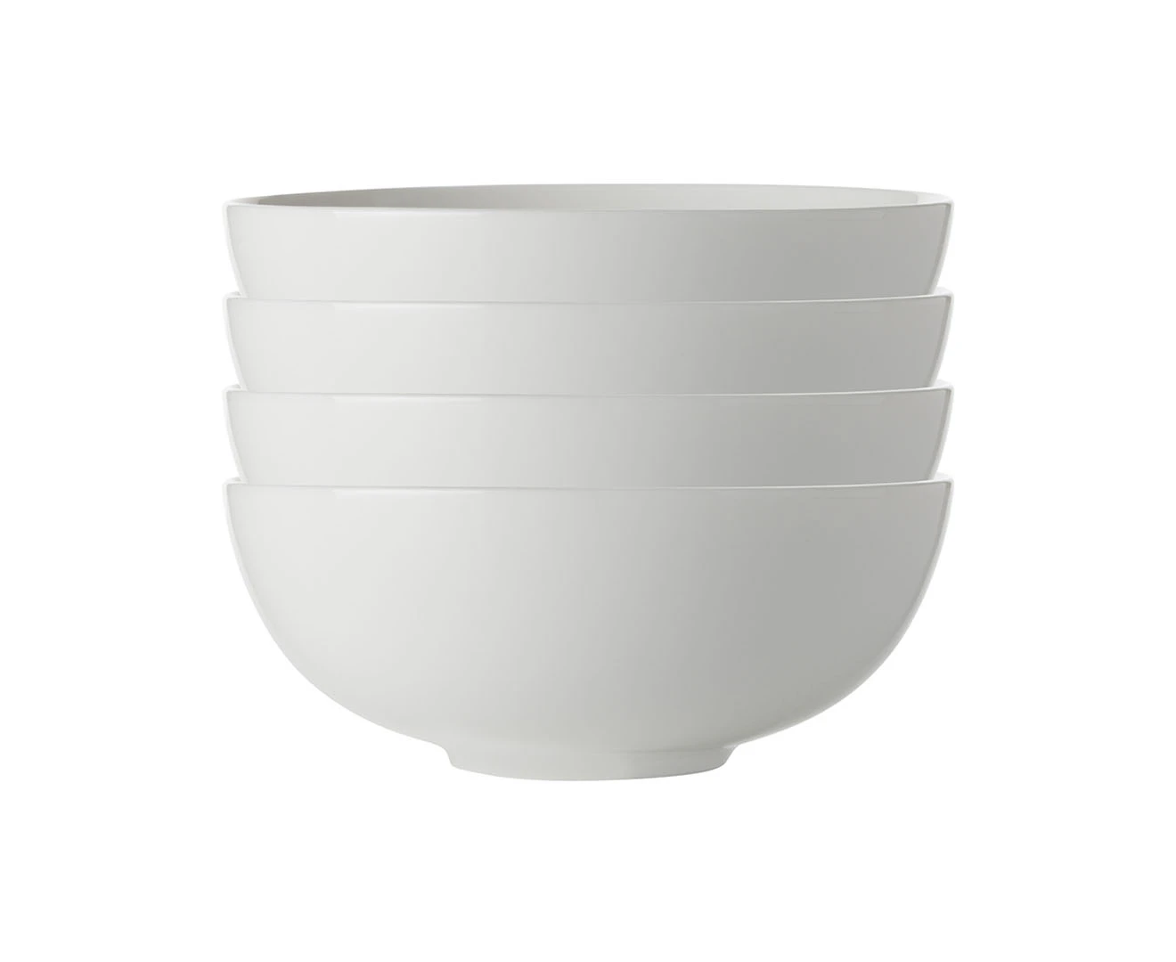 Set of 4 Maxwell & Williams 16cm White Basics Coupe Bowls - White