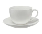 Set of 4 Maxwell & Williams 260mL White Basics Cup & Saucers