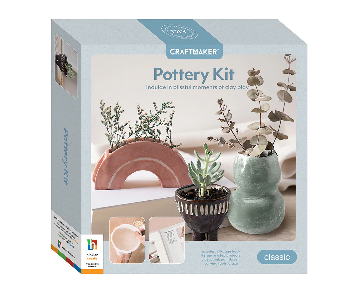 Craft Maker Pottery Kit Classic Craft Art Activity Kit DIY Kids Moulding