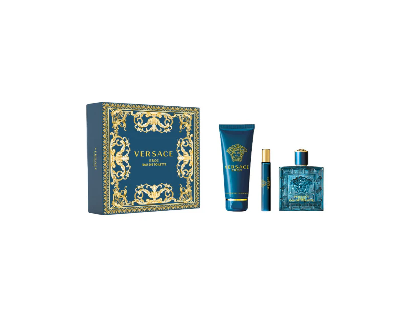 Versace Eros 3 Piece 100ml Eau de Toilette