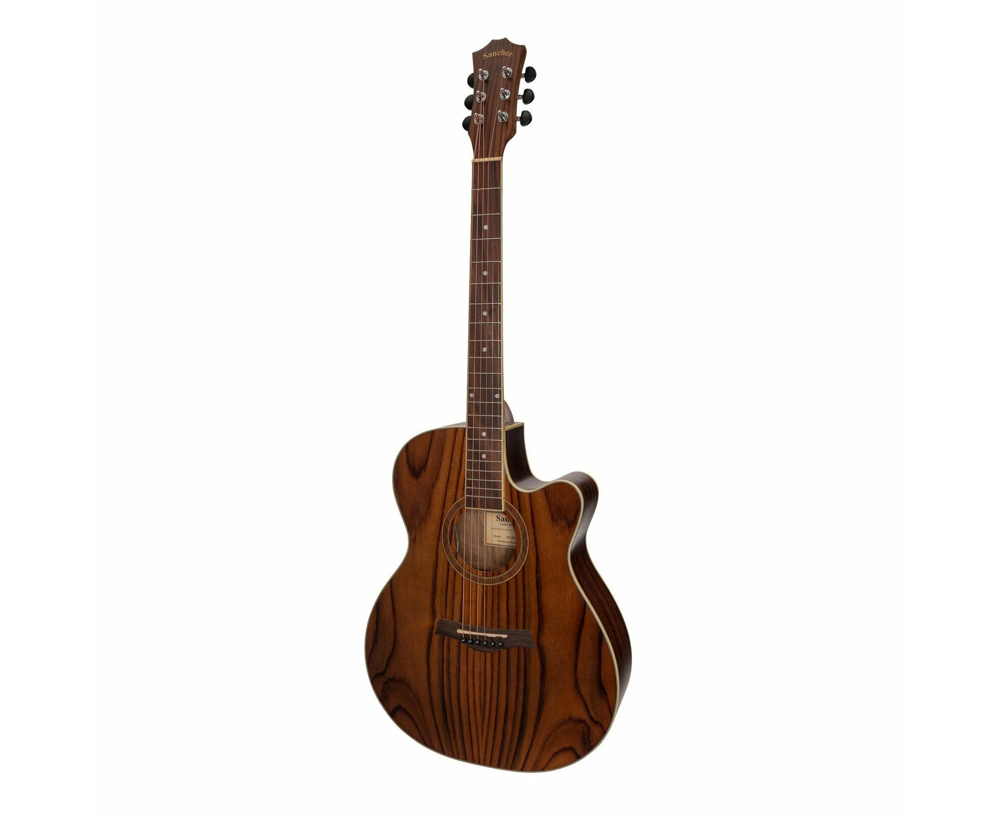 Sanchez Small Body Cutaway Acoustic-Electric Guitar (Rosewood)