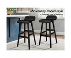 ALFORDSON Set of 4 Samuel Elegant Wooden Bar Stools (Black)