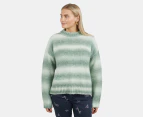 Elm Women's Briony Ombre Knit  Sweatshirt - Green Combo