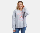 Elm Women's Athletic Crew Sweatshirt - Grey Marle