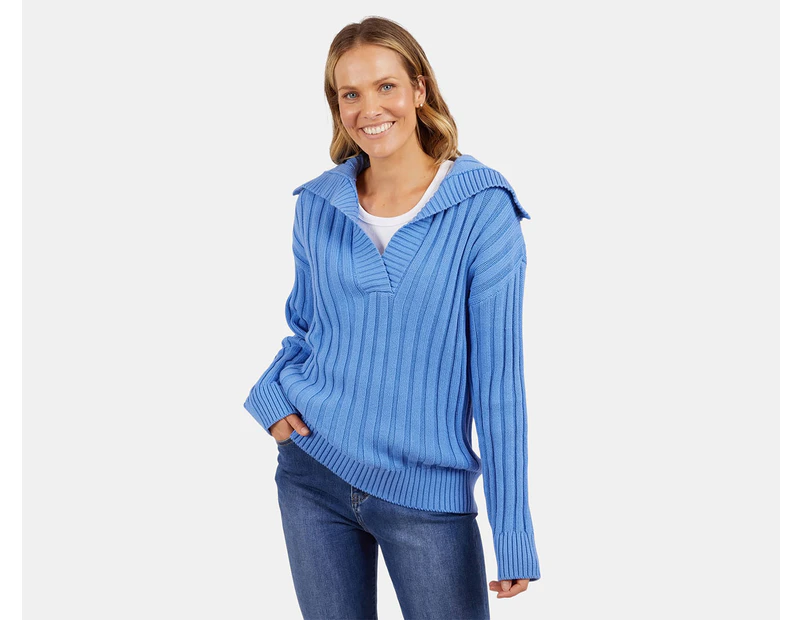 Elm Women's Addison Knit Sweater - Cerulean Blue