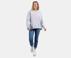 Elm Women's Athletic Crew Sweatshirt - Grey Marle