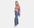 Elm Women's Briony Ombre Knit  Sweatshirt - Pink Combo