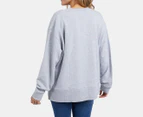 Elm Women's Athletic Crew Sweatshirt - Grey Marle