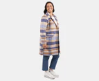 Elm Women's Cove Check Coat - Navy/Hydrangea/Irish Cream