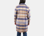 Elm Women's Cove Check Coat - Navy/Hydrangea/Irish Cream