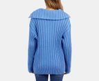 Elm Women's Addison Knit Sweater - Cerulean Blue