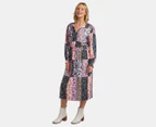 Elm Women's Linear Floral Dress - Floral Print