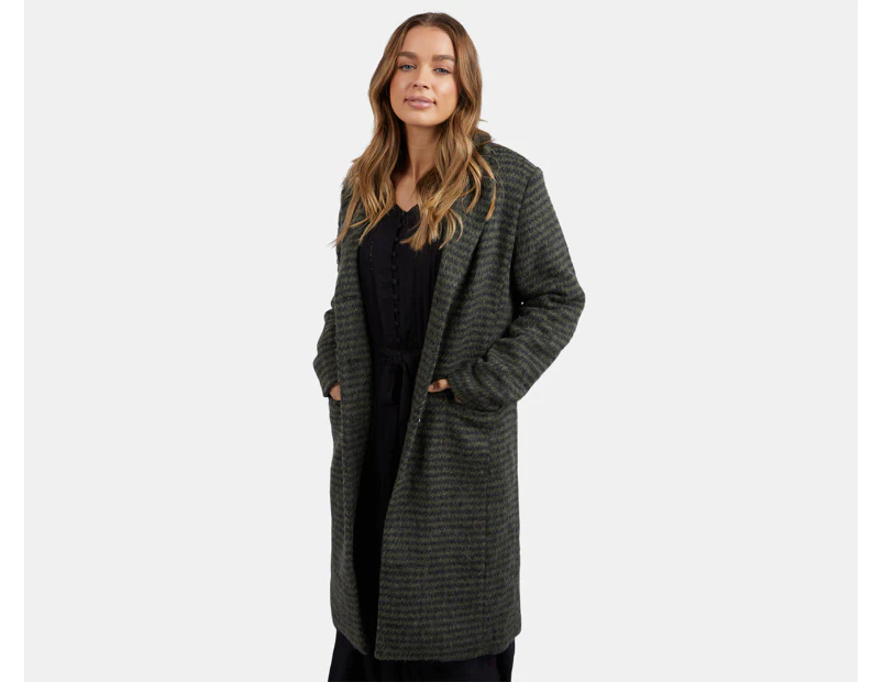 Foxwood Women's Clementine Coat - Green/Black