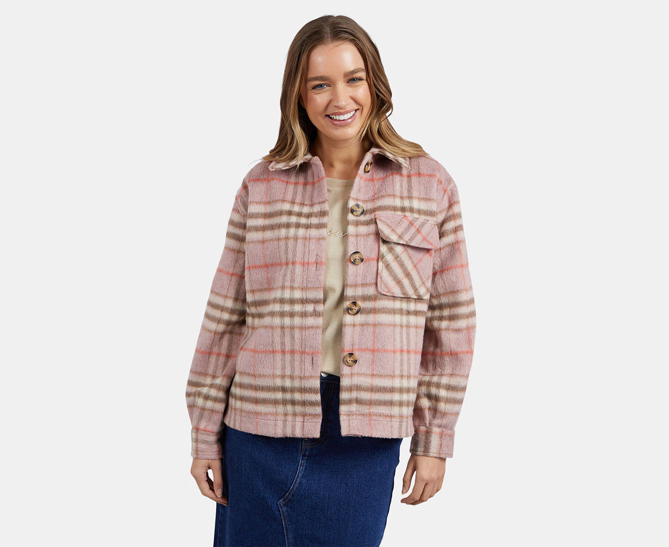 Foxwood Women's Frankie Check Jacket - Pink Check