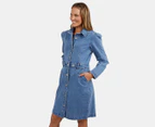 Foxwood Women's Charlotte Denim Dress - Light Blue