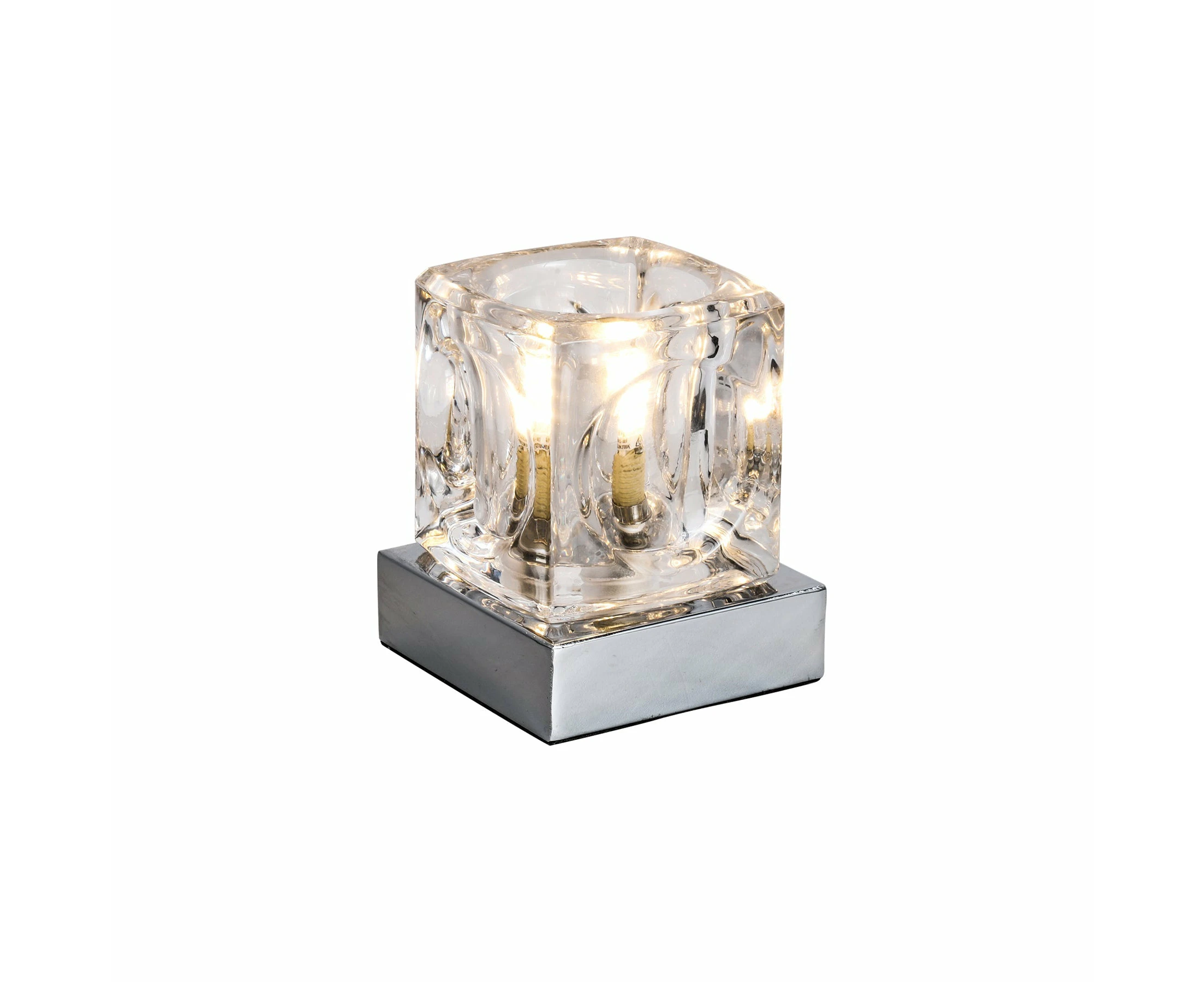 Bianca Glass Table Lamp With Led Bulb