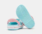 Crocs Toddler Crocband Clogs - Ice Blue/White