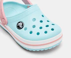 Crocs Toddler Crocband Clogs - Ice Blue/White