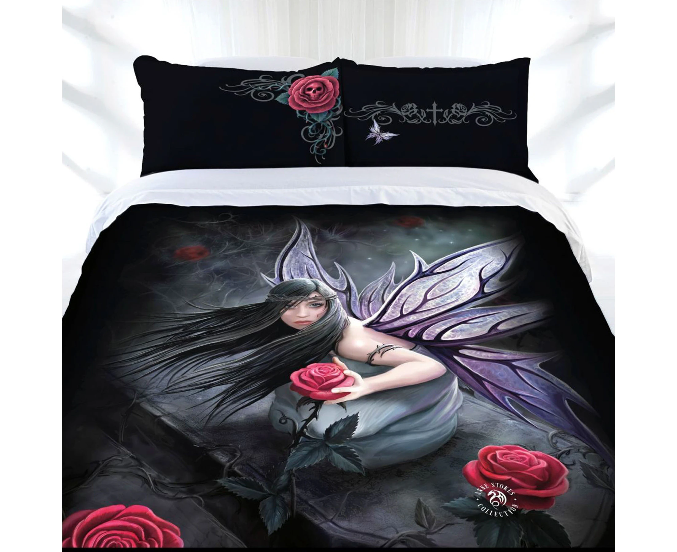 Rose Fairy Quilt Cover Set by Anne Stokes