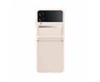 Samsung Galxy Z Flip 4 Flap Leather Cover - Peach