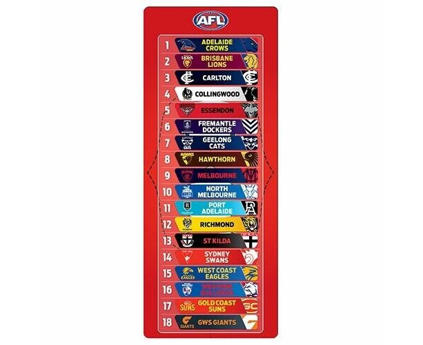 AFL Magnetic Ladder - Ball Design - Leaderboard - Aussie Rules