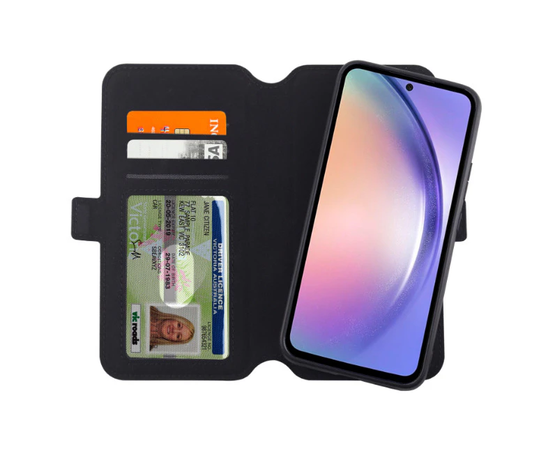 3sixT NeoWallet Phone Case Mobile Cover Protection For Samsung Galaxy S23 FE BLK