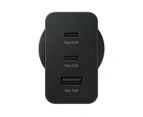 Samsung 65W Trio Adapter 2x USB-C + 1x USB-A Portable Fast Charger Black