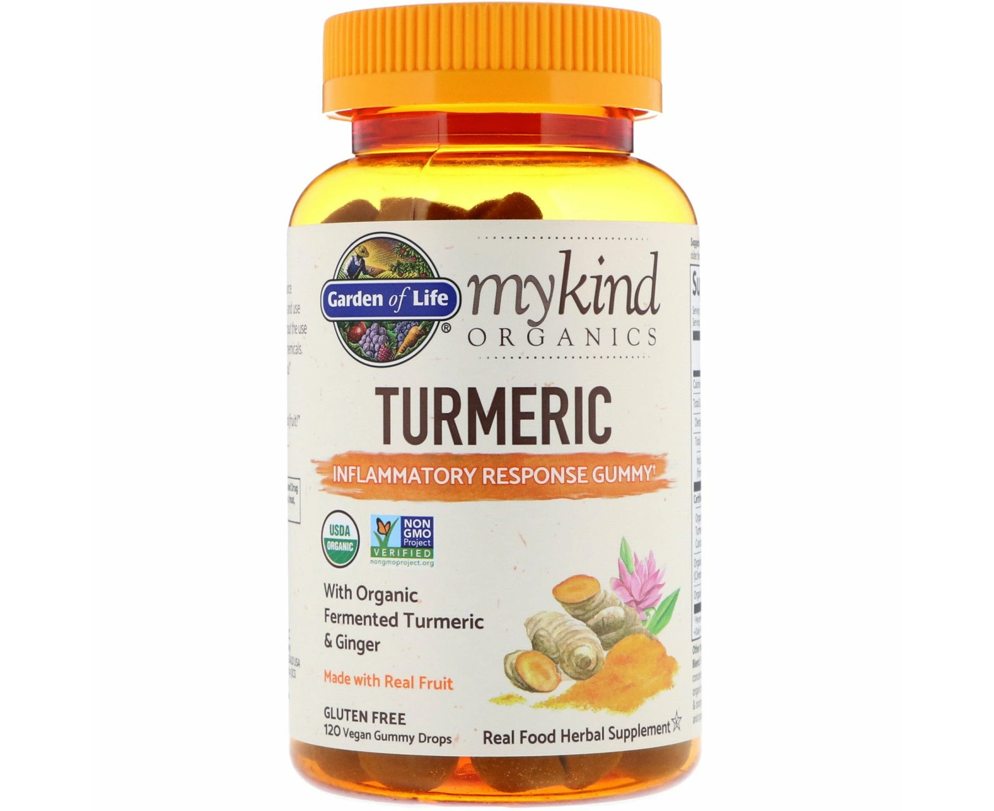 Garden of Life, MyKind Organics, Turmeric, Inflammatory Response Gummy, 120 Vegan Gummy Drops