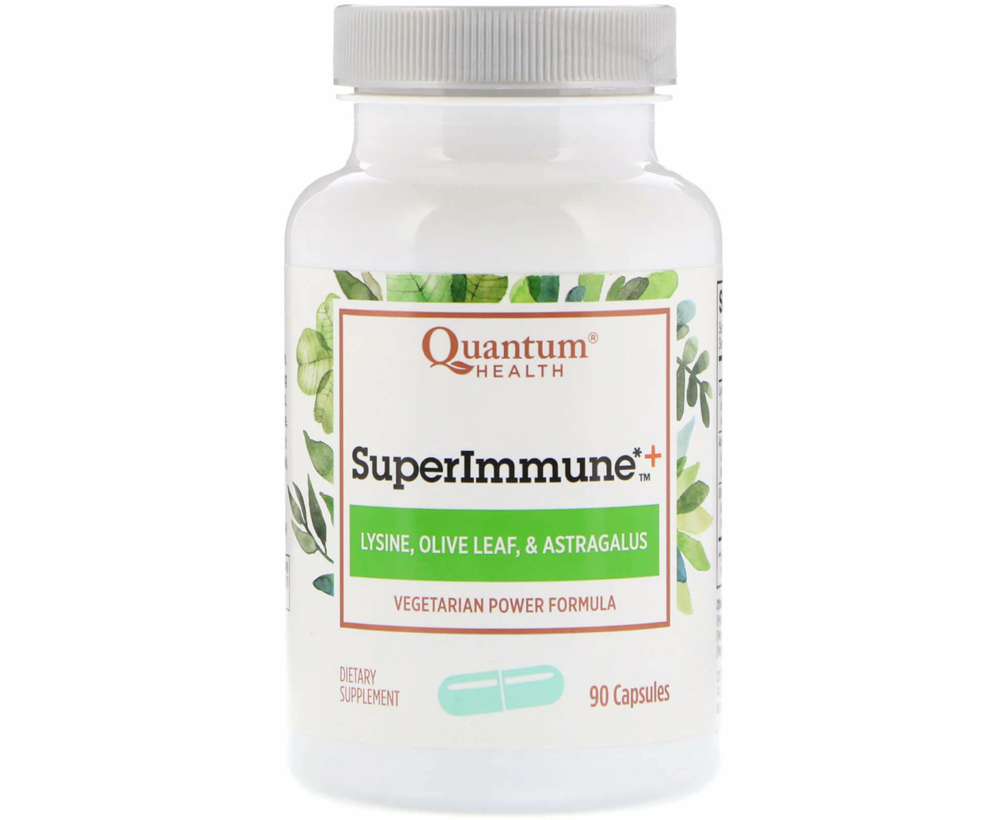 Quantum Health, Super Immune+, Vegetarian Power Formula, 90 Capsules