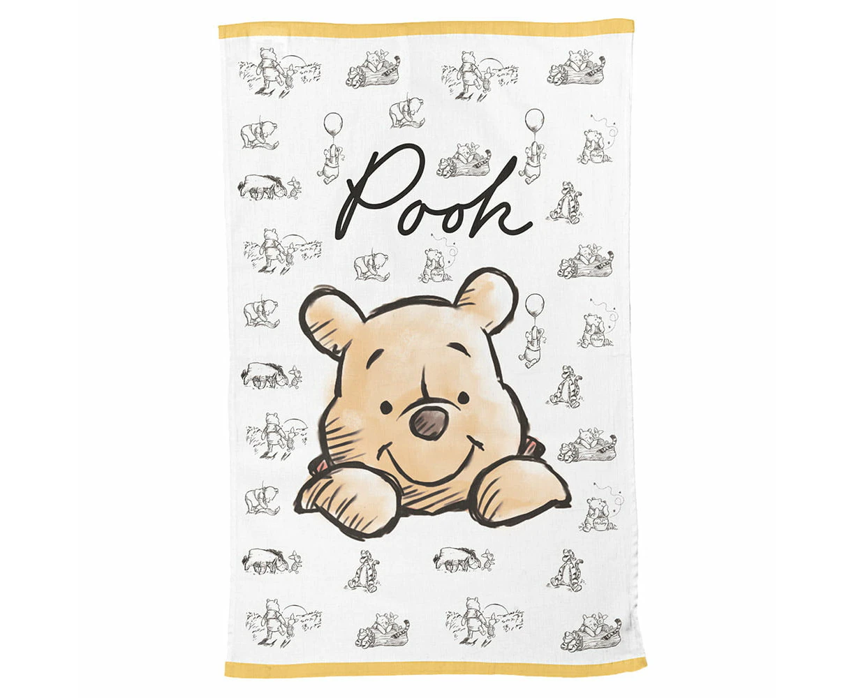 Disney Winnie the Pooh Face Single Tea Towel