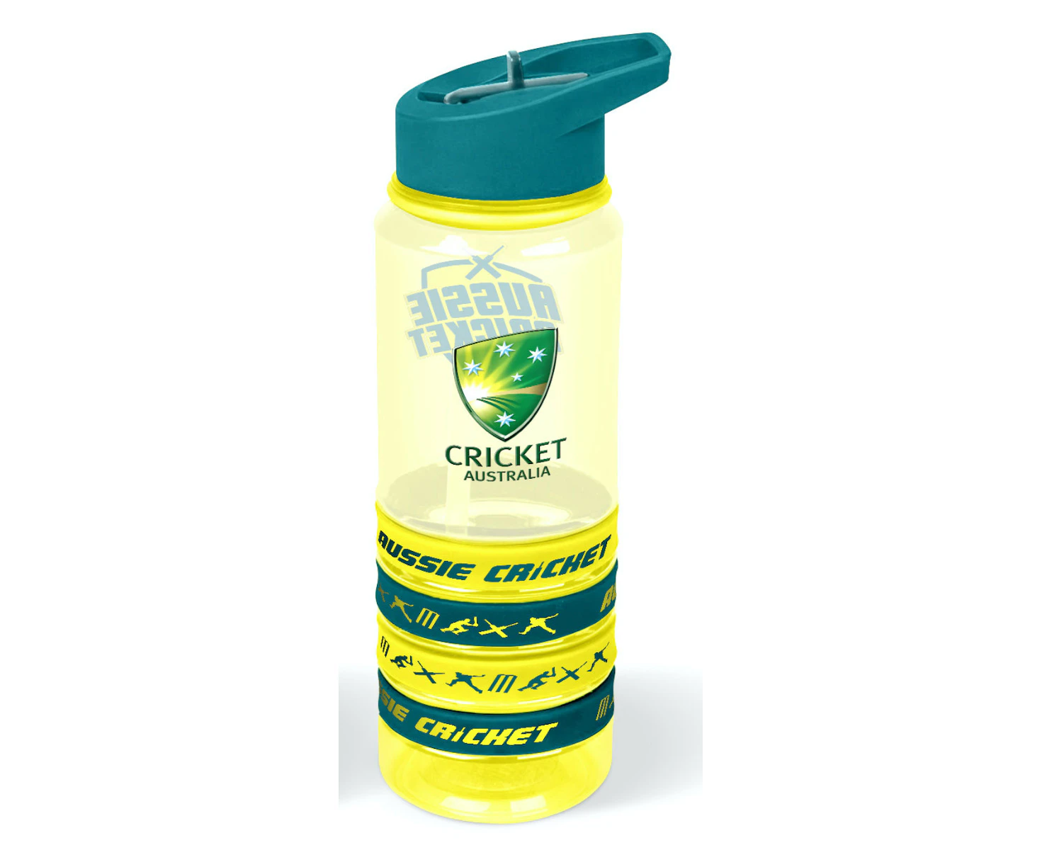 Cricket Australia Tritan Drink Bottle with Wrist Bands