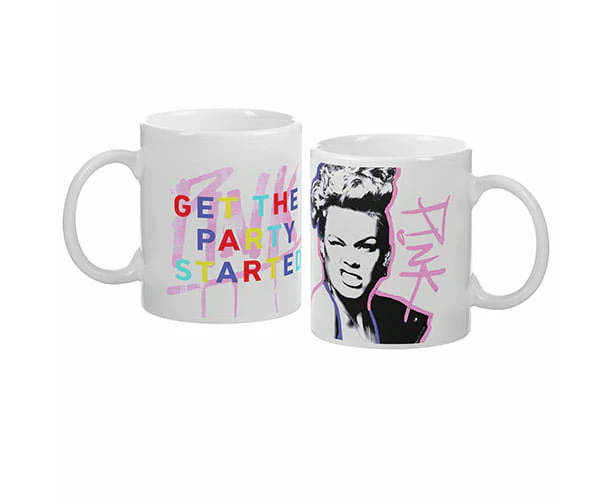 PINK Singer Artist Get the Party Started Ceramic Coffee Mug Cup