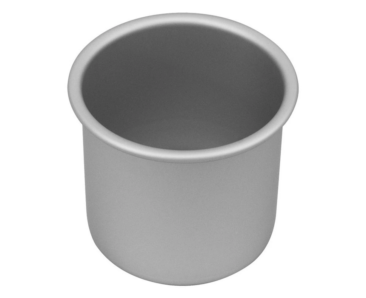 Anodised Round Deep Cake Pan (Silver) - 10x10cm