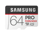 Samsung 64GB Pro Endurance Micro SDXC Memory Card with Adaptor - 100MB/s