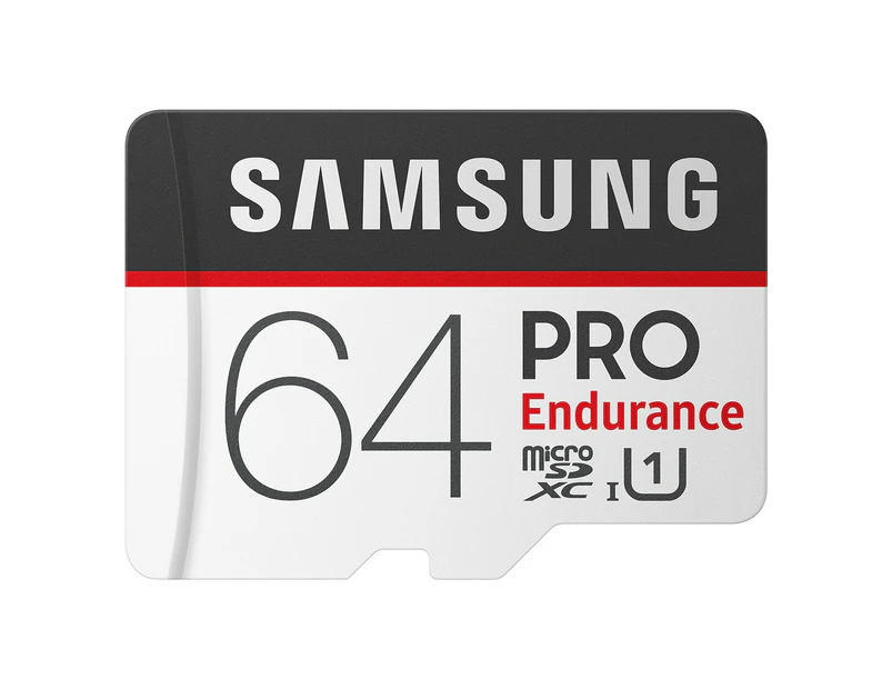 Samsung 64GB Pro Endurance Micro SDXC Memory Card with Adaptor - 100MB/s