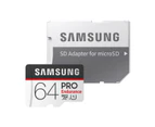 Samsung 64GB Pro Endurance Micro SDXC Memory Card with Adaptor - 100MB/s