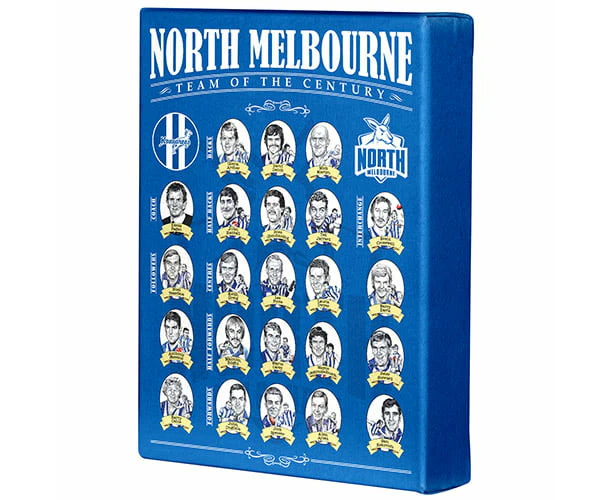 North Melbourne Kangaroos AFL Past Premiers Player Image Wall Canvas Sign