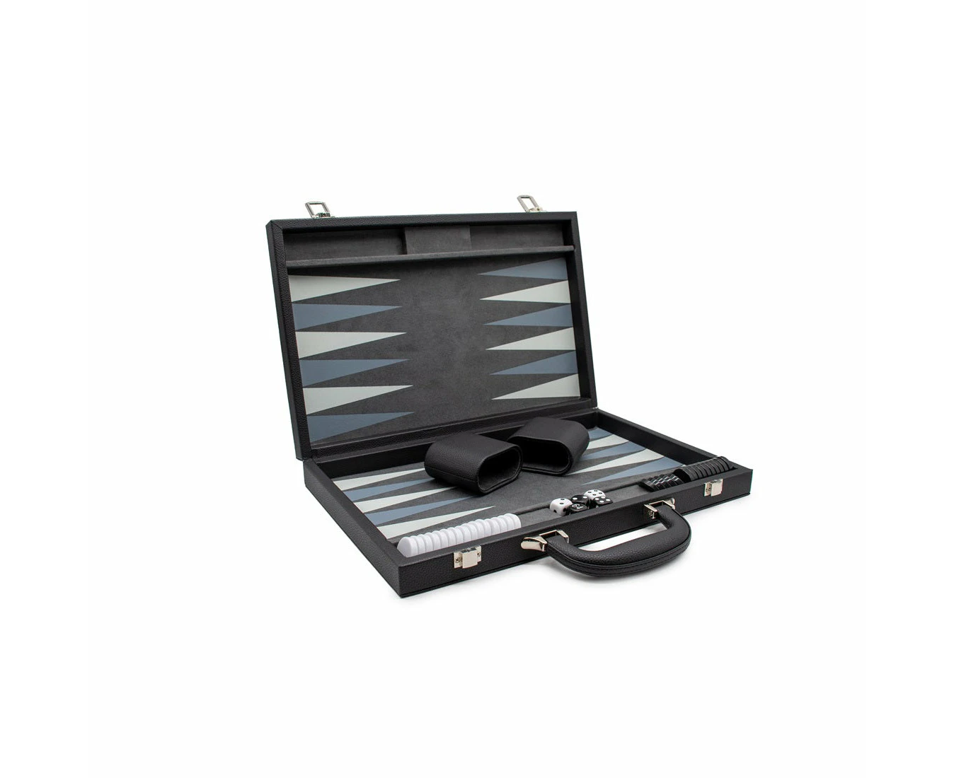 Lpg Classics Leather Backgammon Set Black