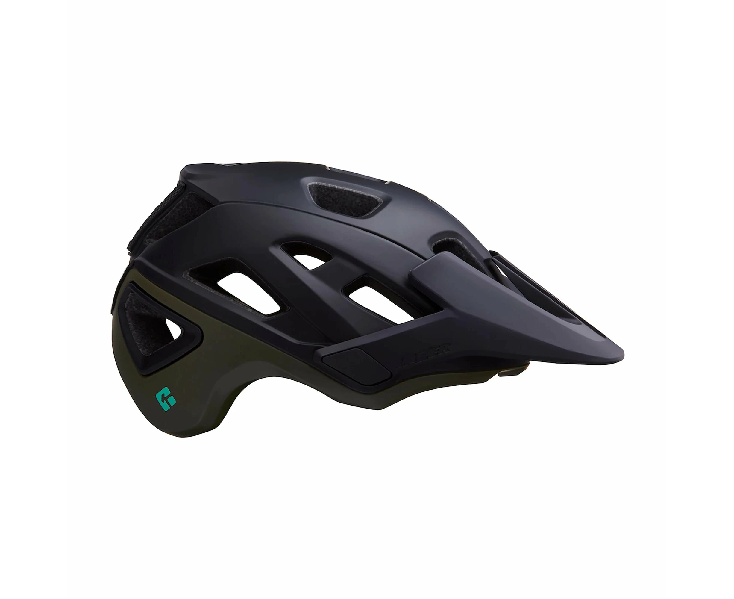 Lazer Jackal KinetiCore MTB Helmet - Matt Blue Green