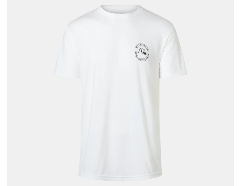 Quiksilver Men's Rolling Waves Tee / T-Shirt / Tshirt - White