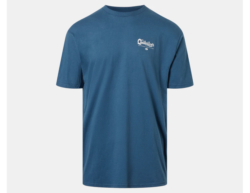 Quiksilver Men's Quik Fix Tee / T-Shirt / Tshirt - Blue