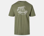 Quiksilver Men's Better Ways Tee / T-Shirt / Tshirt - Khaki