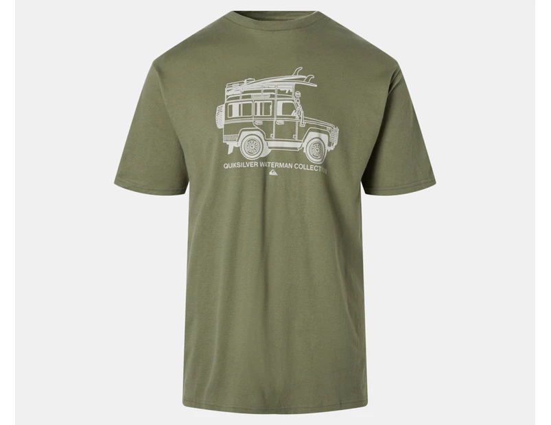 Quiksilver Men's Better Ways Tee / T-Shirt / Tshirt - Khaki