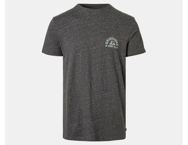 Quiksilver Men's Bay of Plenty Tee / T-Shirt / Tshirt - Charcoal