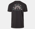 Quiksilver Men's Rainbow Valley Tee / T-Shirt / Tshirt - Black