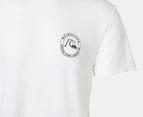 Quiksilver Men's Rolling Waves Tee / T-Shirt / Tshirt - White