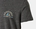 Quiksilver Men's Bay of Plenty Tee / T-Shirt / Tshirt - Charcoal